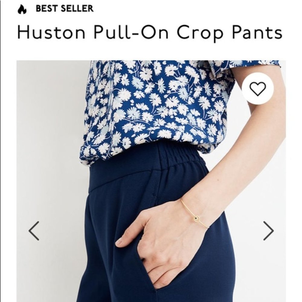MADEWELL HUSTON PULL-ON CROP PANTS SZ XL NWT